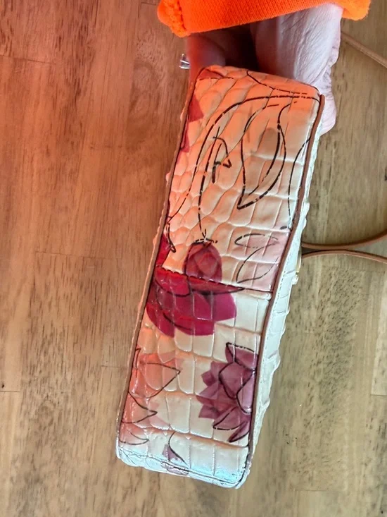 NWOT Brahmin Marley Lotus Bloomsbury in Genuine Leather - Picture 4 of 6